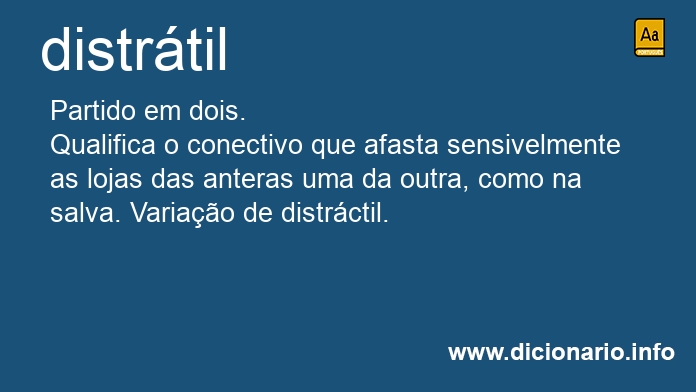 Significado de distrtil