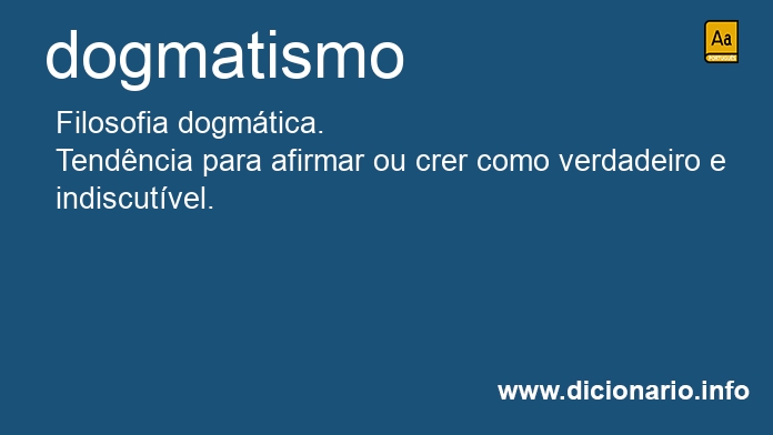 Significado de dogmatismos