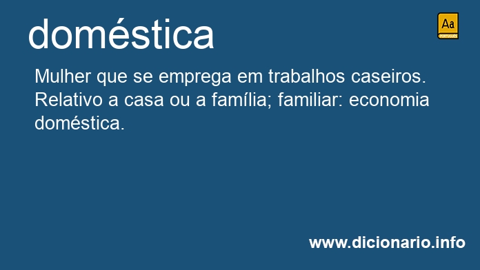 Significado de domstica