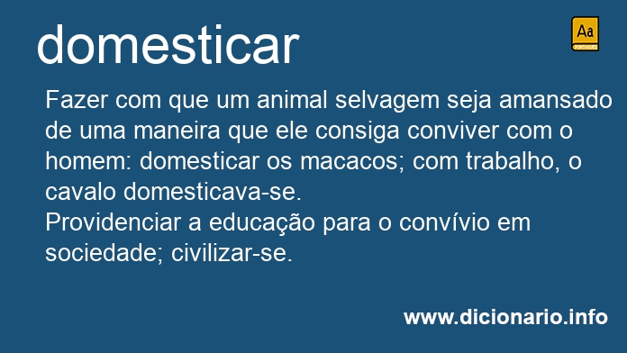 Significado de domesticara