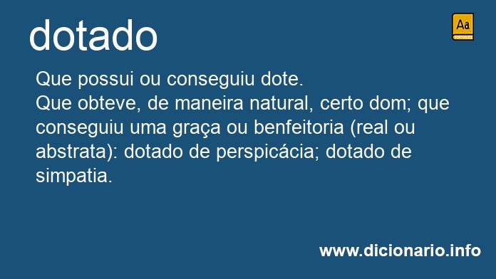 Significado de dotado