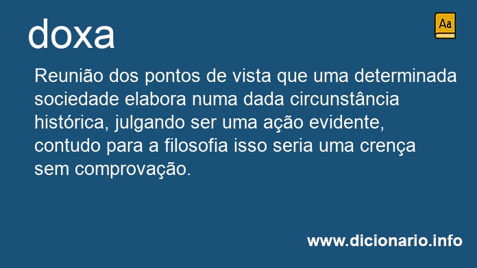 Significado de doxas