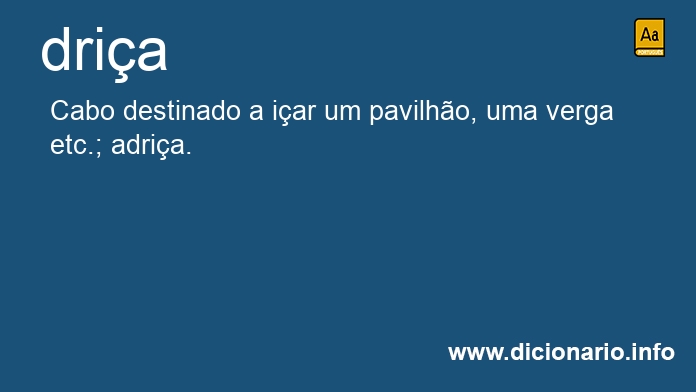 Significado de dria