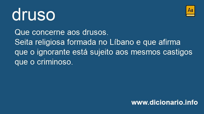 Significado de drusos