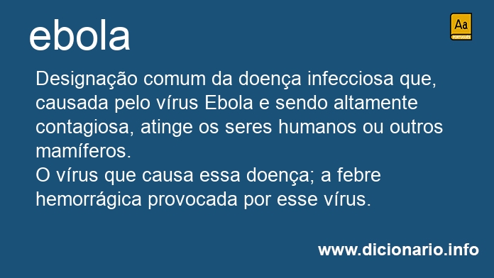 Significado de ebola