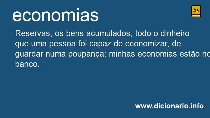 Significado de economias