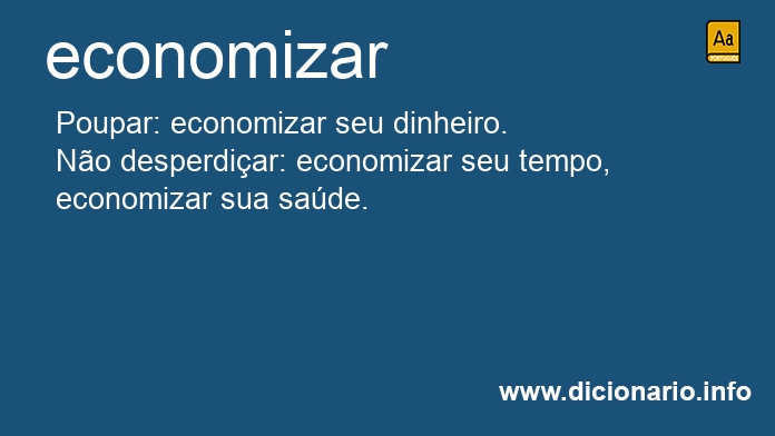 Significado de economizem