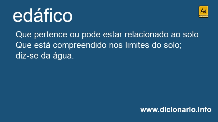 Significado de edfico