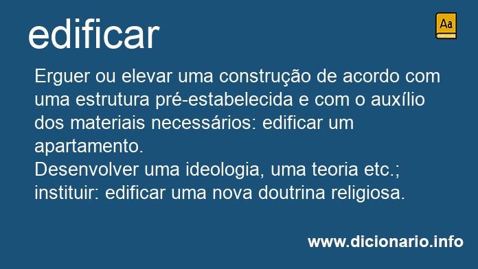 Significado de edificam