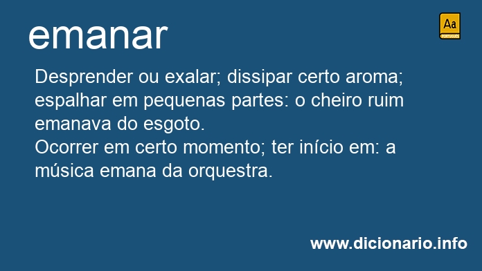 Significado de emanars