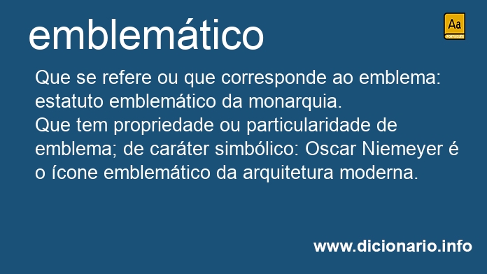 Significado de emblemtica