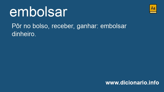 Significado de embolsam