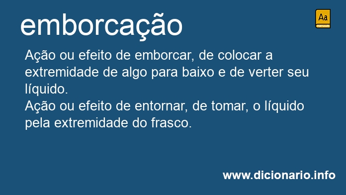 Significado de emborcao