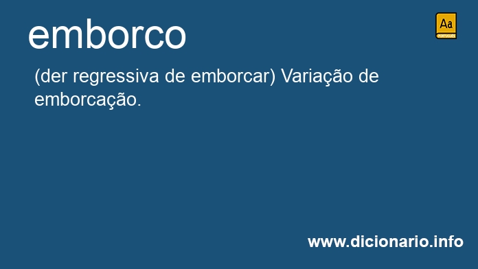 Significado de emborco