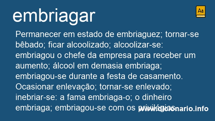 Significado de embriagam