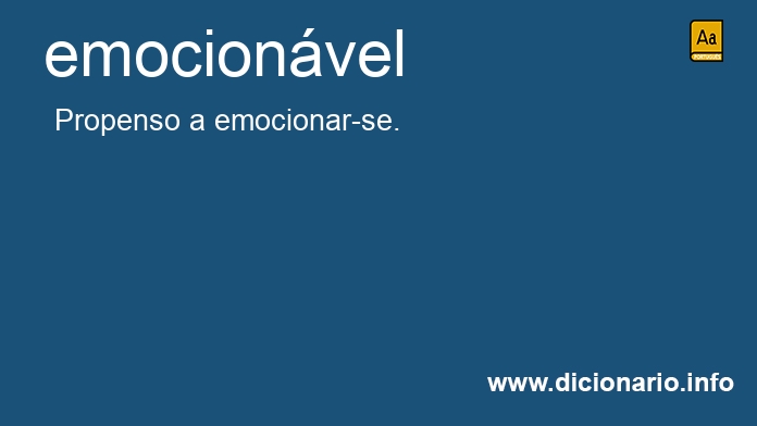 Significado de emocionvel