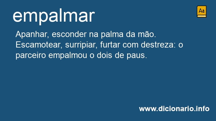 Significado de empalmara