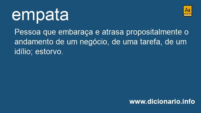 Empata - Dicio, Dicionário Online de Português