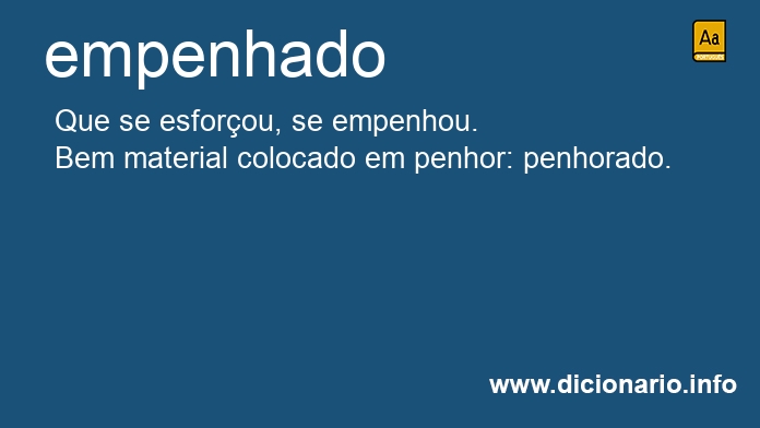 Significado de empenhada