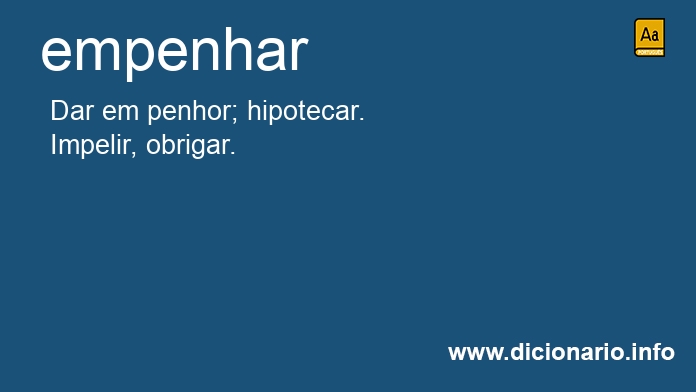 Significado de empenham