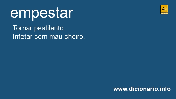 Significado de empestar