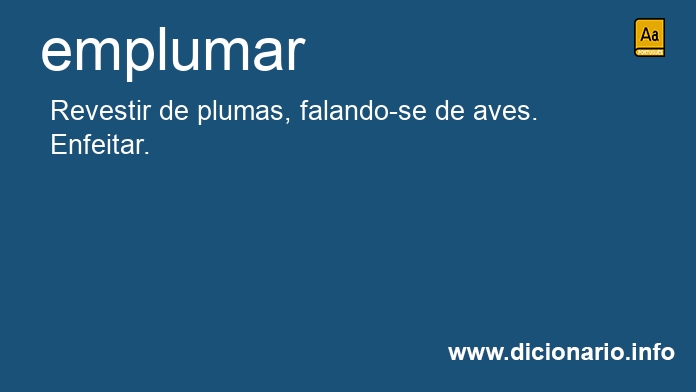 Significado de emplumars