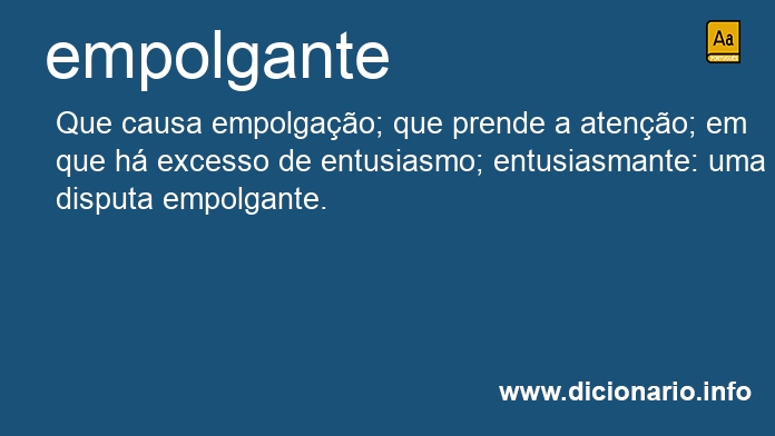 Significado de empolgante