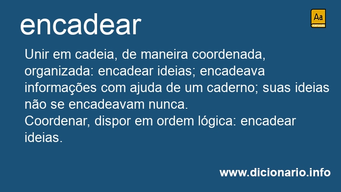 Significado de encadeassem