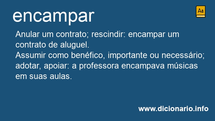 Significado de encampars