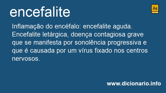 Significado de encefalites