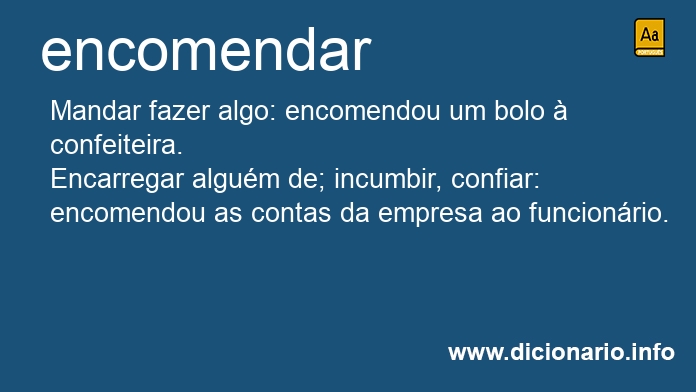 Significado de encomendasse