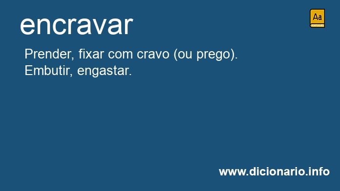 Significado de encravar