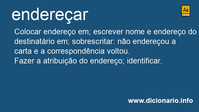 Significado de endereariam