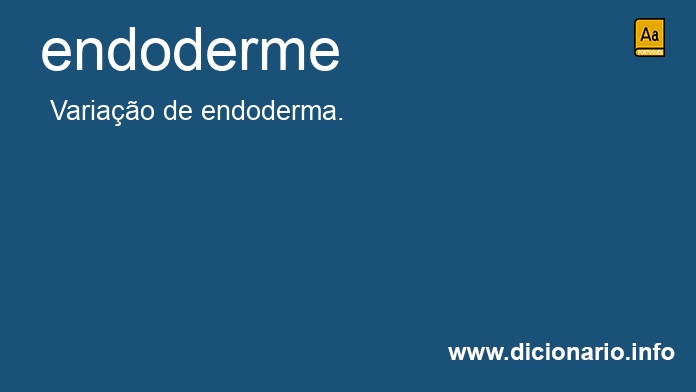 Significado de endoderme