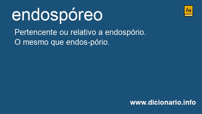 Significado de endospreo