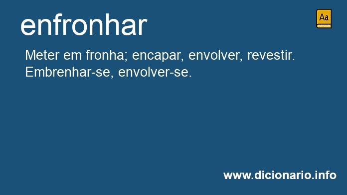 Significado de enfronham