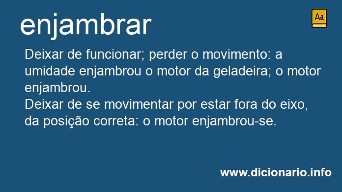 Significado de enjambraramos