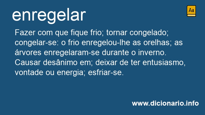 Significado de enregela