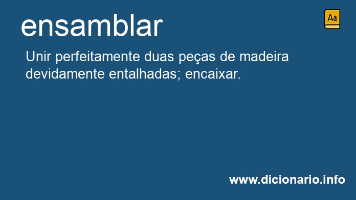 Significado de ensamblam