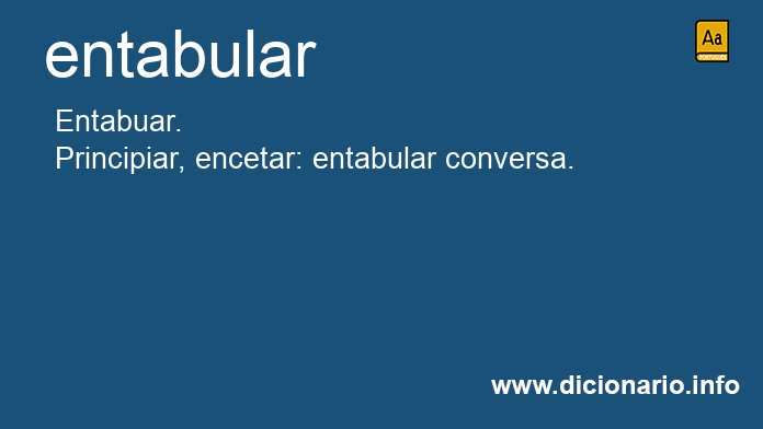 Significado de entabulars