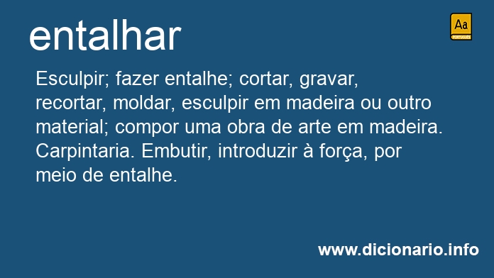 Significado de entalharemos