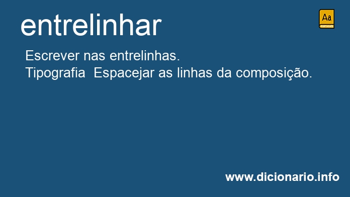 Significado de entrelinhei