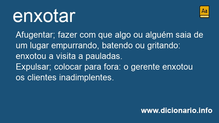 Significado de enxotaremos