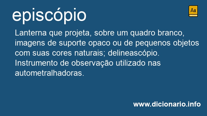 Significado de episcpio