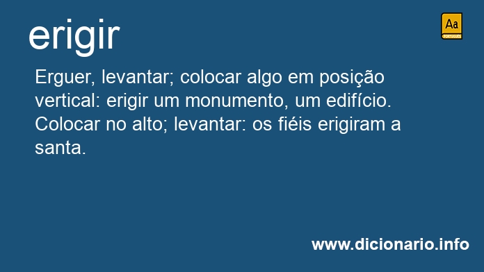 Significado de erigirei