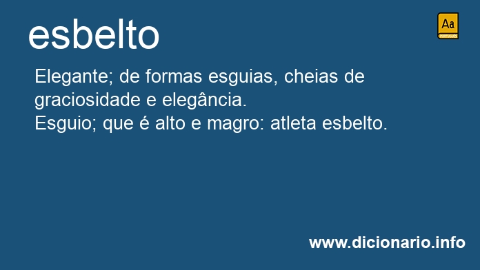 Significado de esbeltos