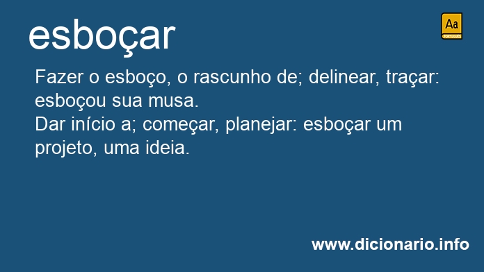 Significado de esboaras