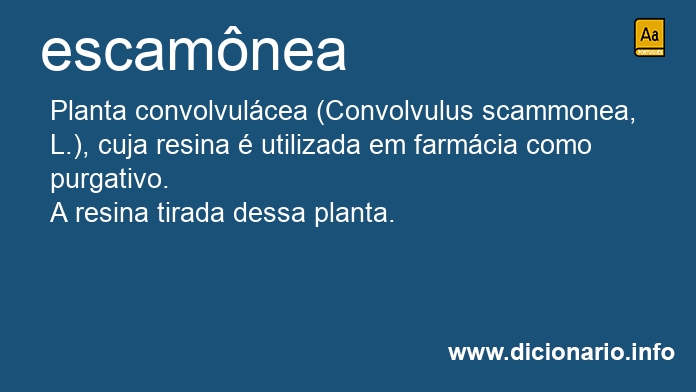 Significado de escamnea