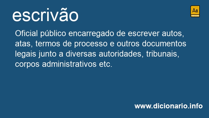 Significado de escriv