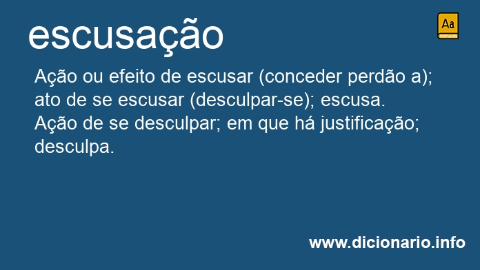 Significado de escusao